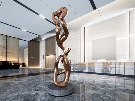 Ascending Embrace#2 (2007) Stainless Steel Sculpture