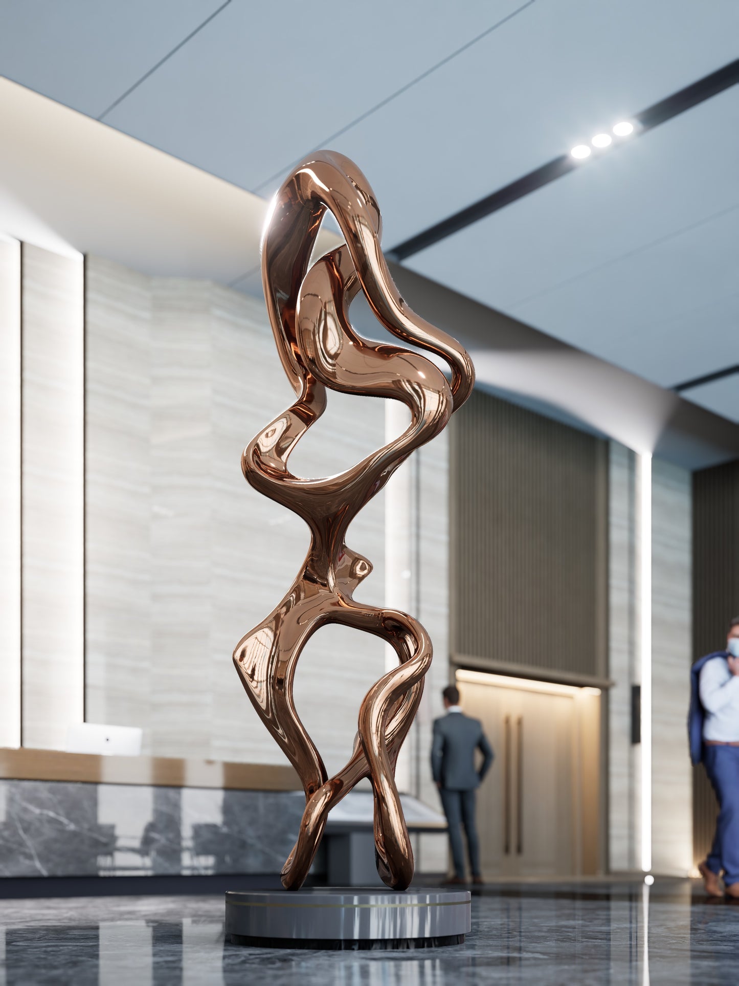 Ascending Embrace#2 (2007) Stainless Steel Sculpture