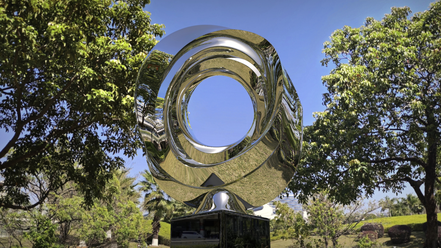 Enigmatic Vortex#1 (2010) Stainless Steel Sculpture