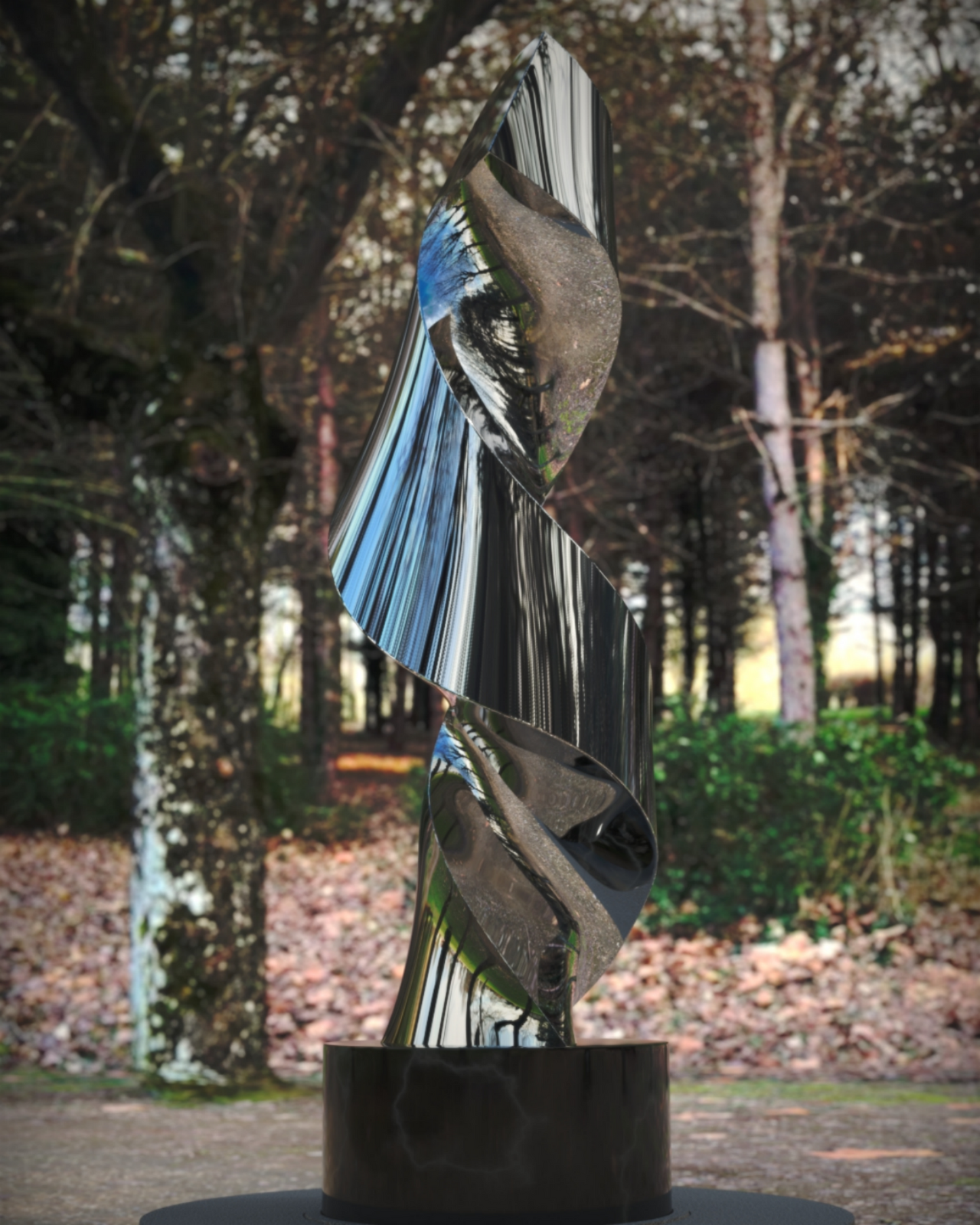 Spiral Nebula#1 (2021) Stainless Steel Sculpture