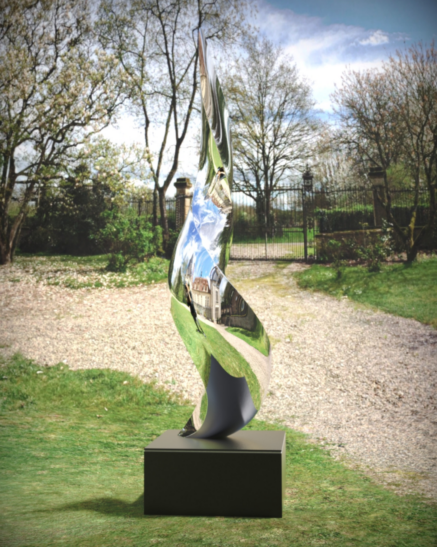 Spiral Nebula#2 (2021) Stainless Steel Sculpture