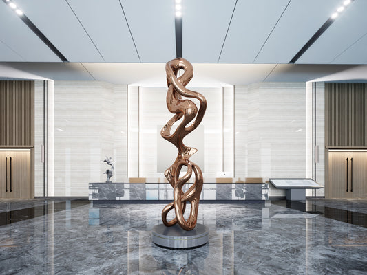 Ascending Embrace#2 (2007) Stainless Steel Sculpture