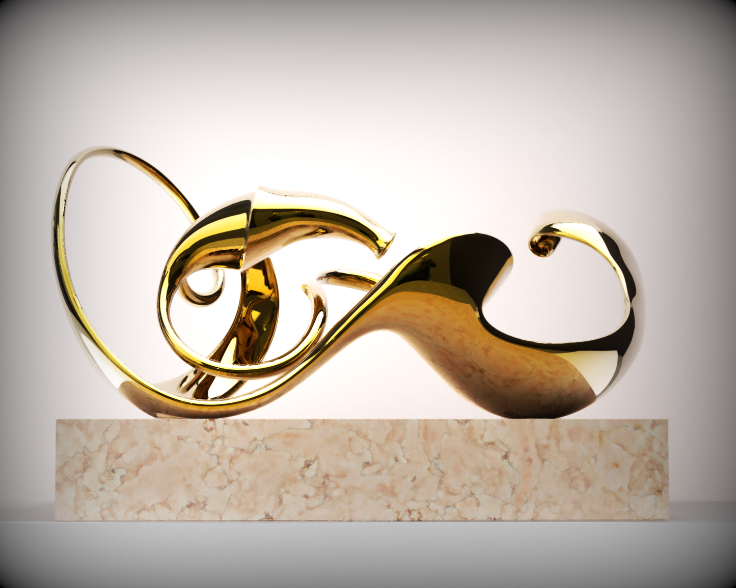 Ebb and Flow#4（Medium edition）(2023) Stainless Steel Sculpture