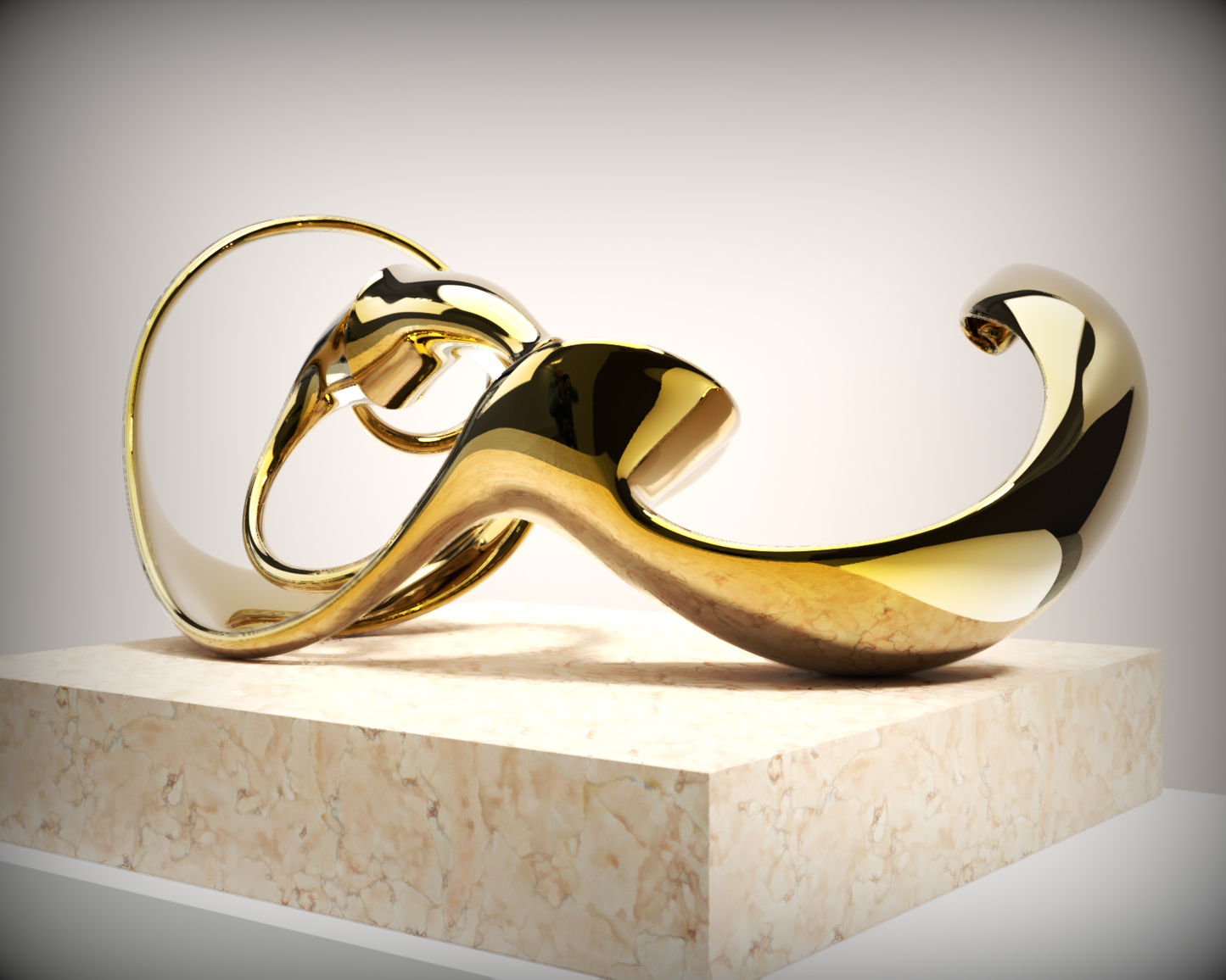 Ebb and Flow#4（Medium edition）(2023) Stainless Steel Sculpture