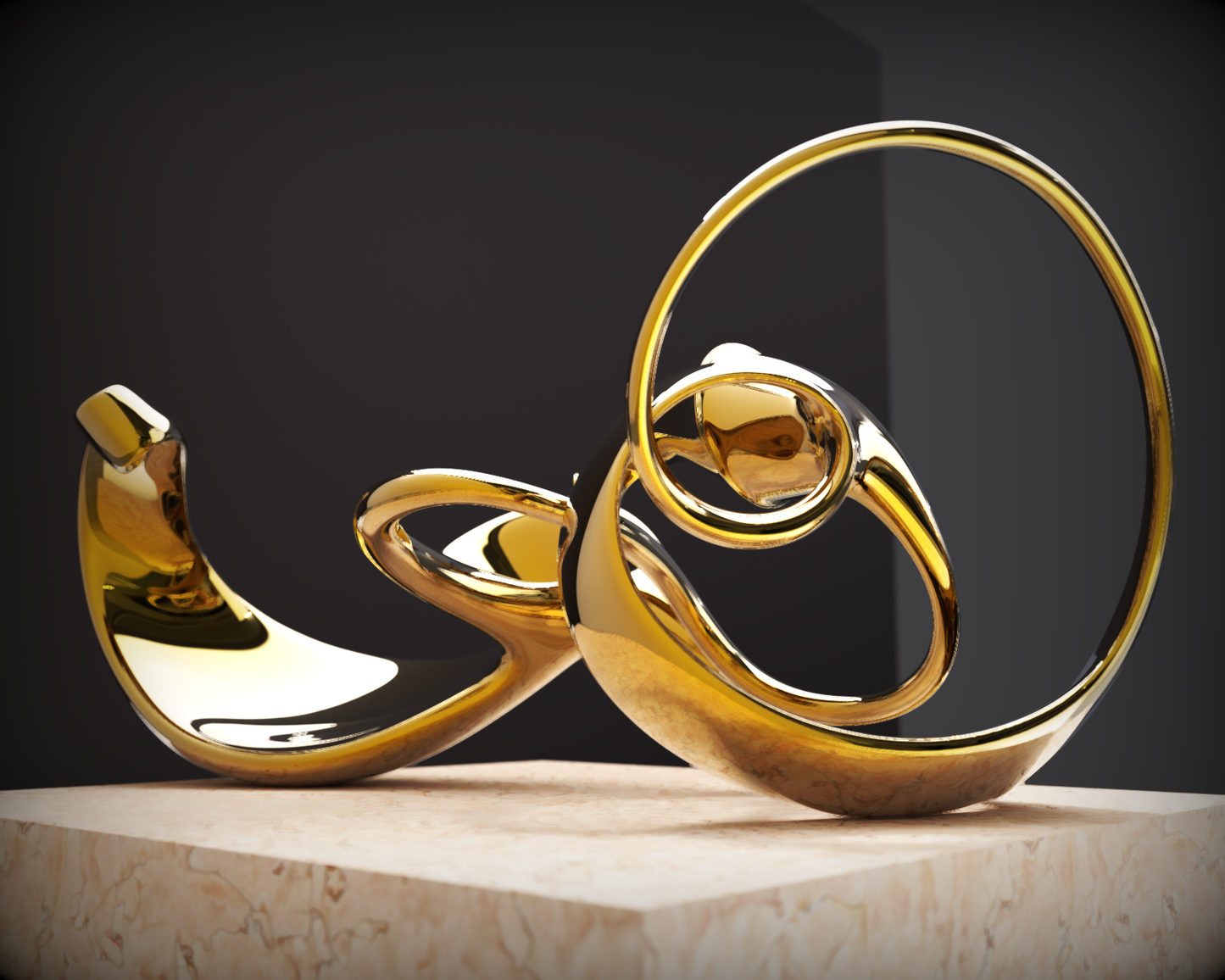 Ebb and Flow#4（Medium edition）(2023) Stainless Steel Sculpture