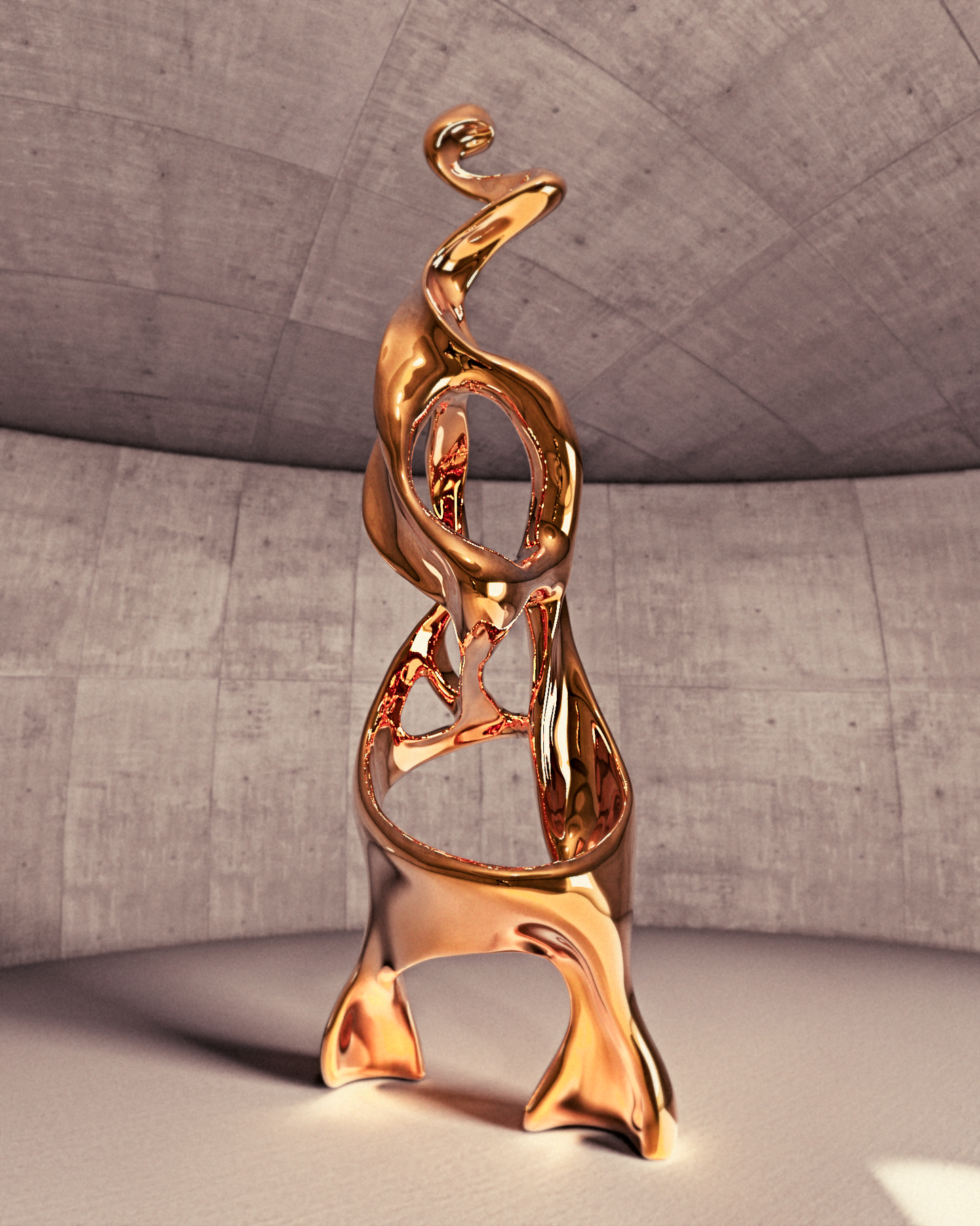 Ebb and Flow#7（Large edition） (2024) Stainless Steel Sculpture