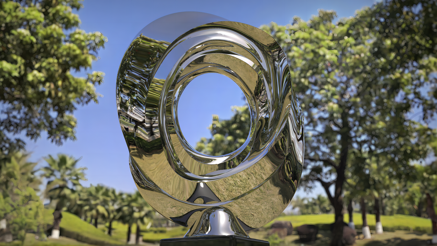 Enigmatic Vortex#1 (2010) Stainless Steel Sculpture