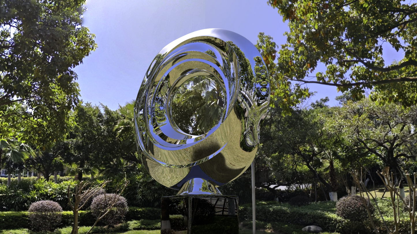Enigmatic Vortex#1 (2010) Stainless Steel Sculpture