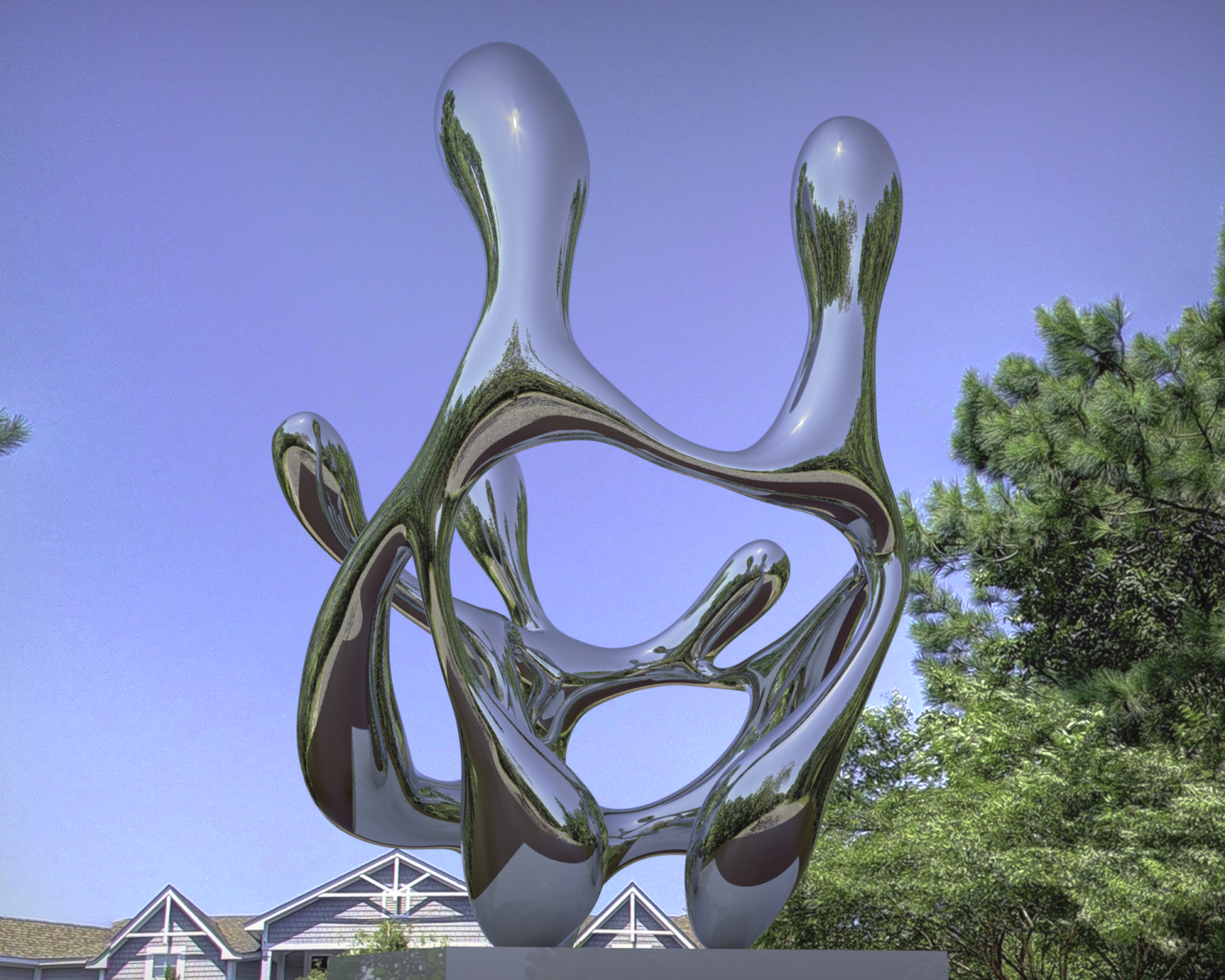 Harmony in Flux#2(Large edition) (2022) Stainless Steel Sculpture