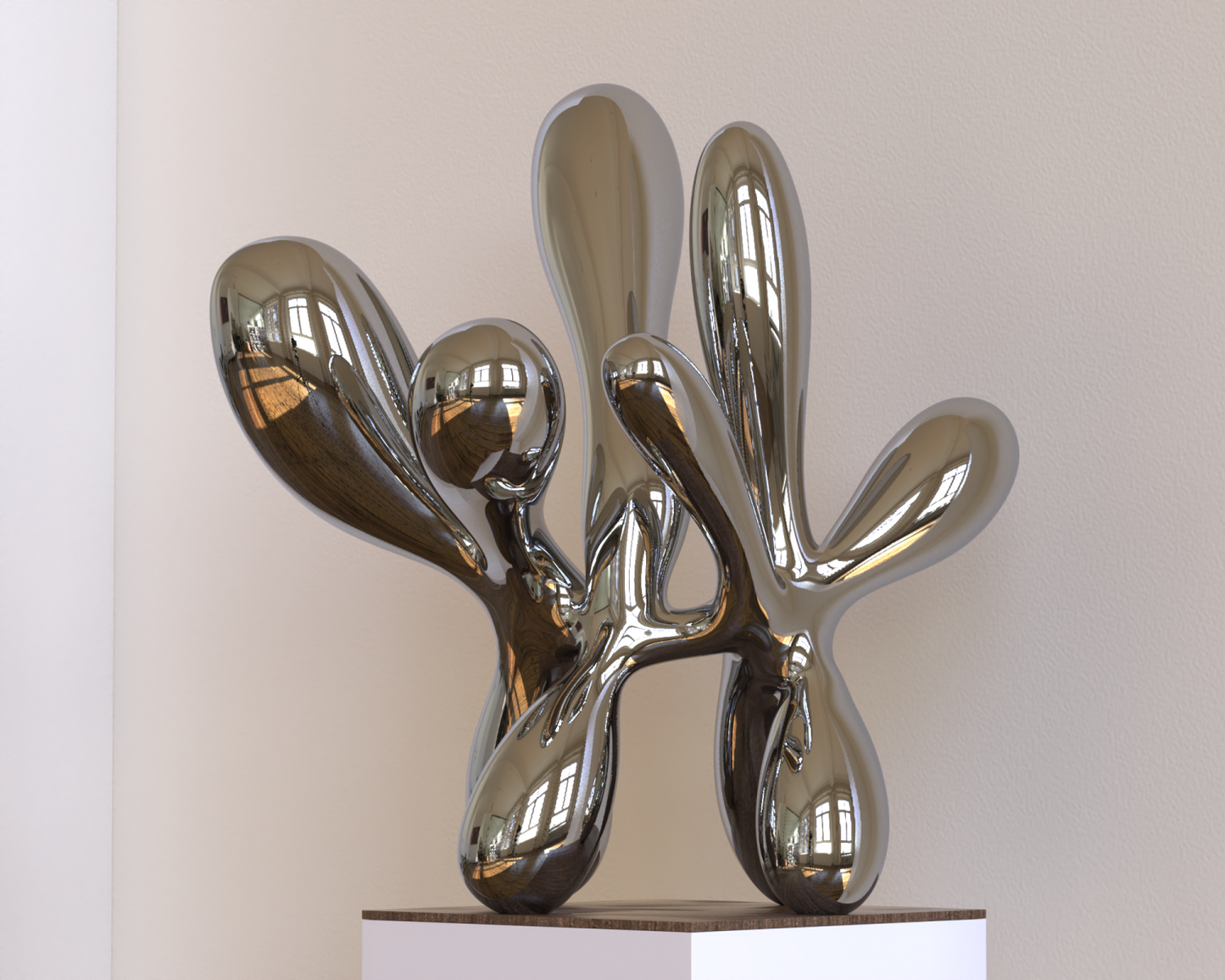 Harmony in Flux#3（Large edition） (2022) Stainless Steel Sculpture