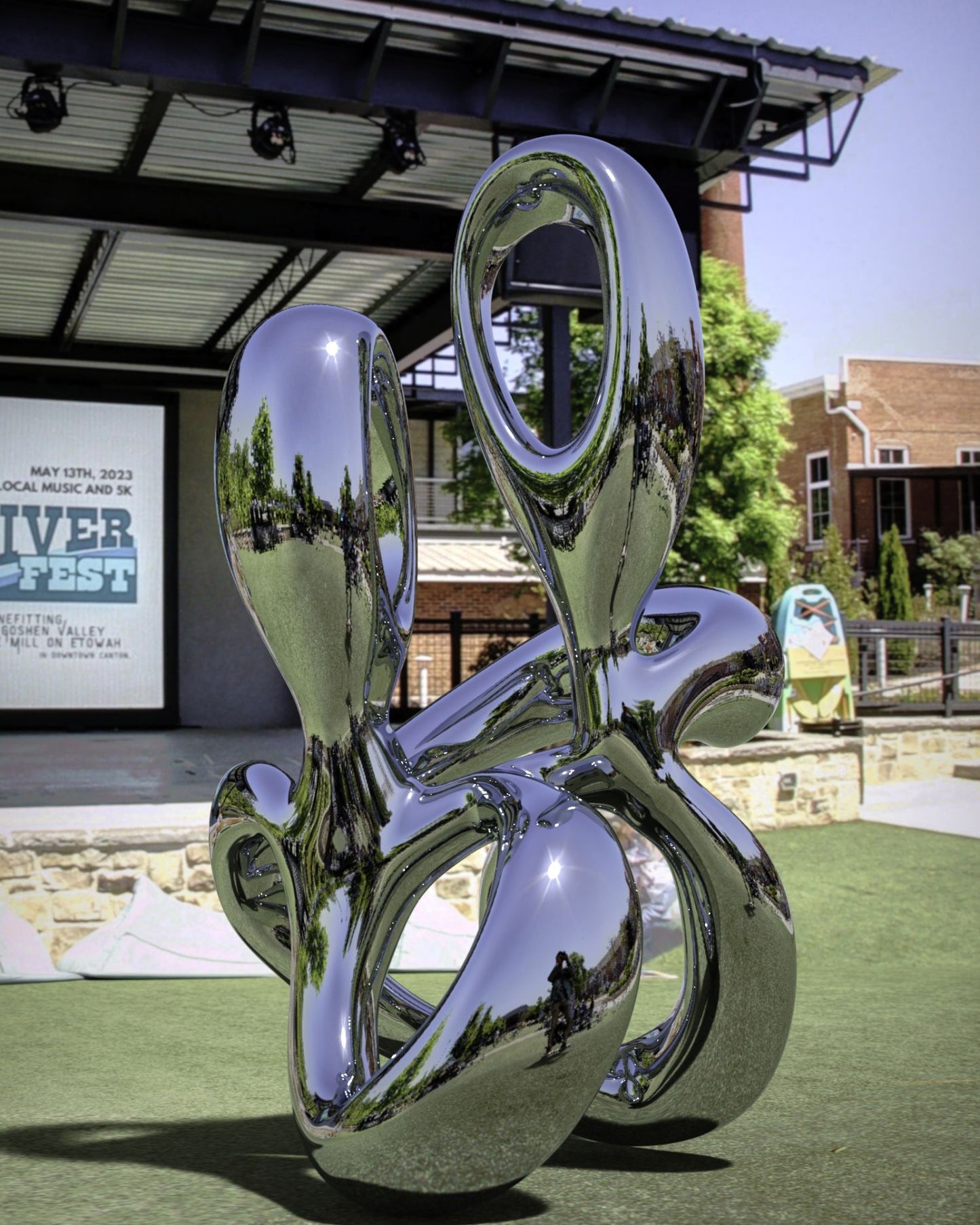 Harmony in Flux#4(Large edition) (2022) Stainless Steel Sculpture