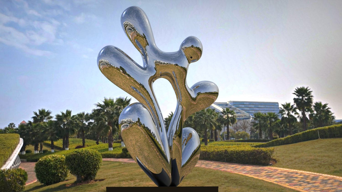 Harmony in Flux#5(Large edition) (2022) Stainless Steel Sculpture