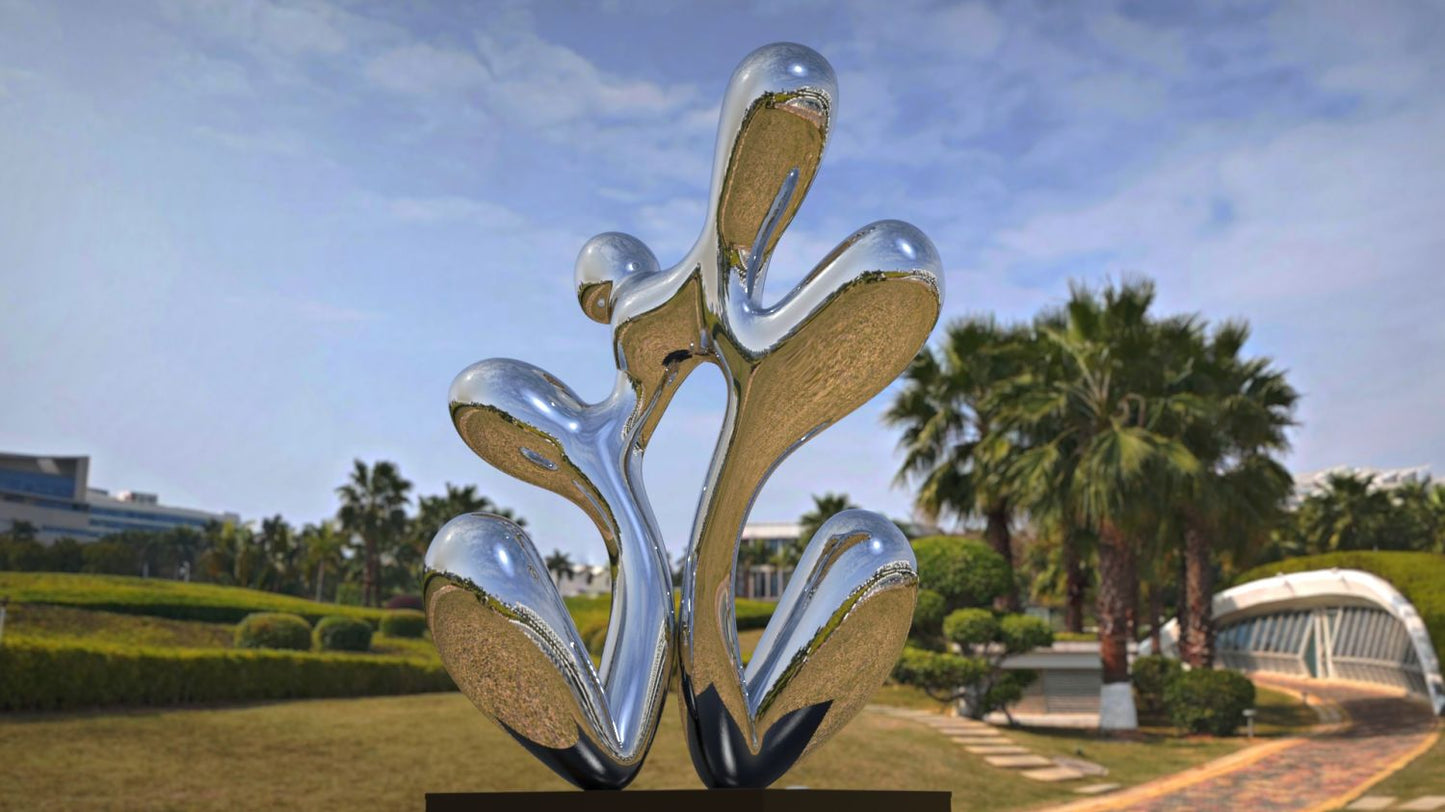 Harmony in Flux#5(Large edition) (2022) Stainless Steel Sculpture