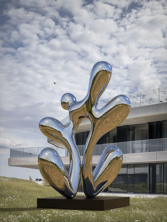 Harmony in Flux#5(Large edition) (2022) Stainless Steel Sculpture