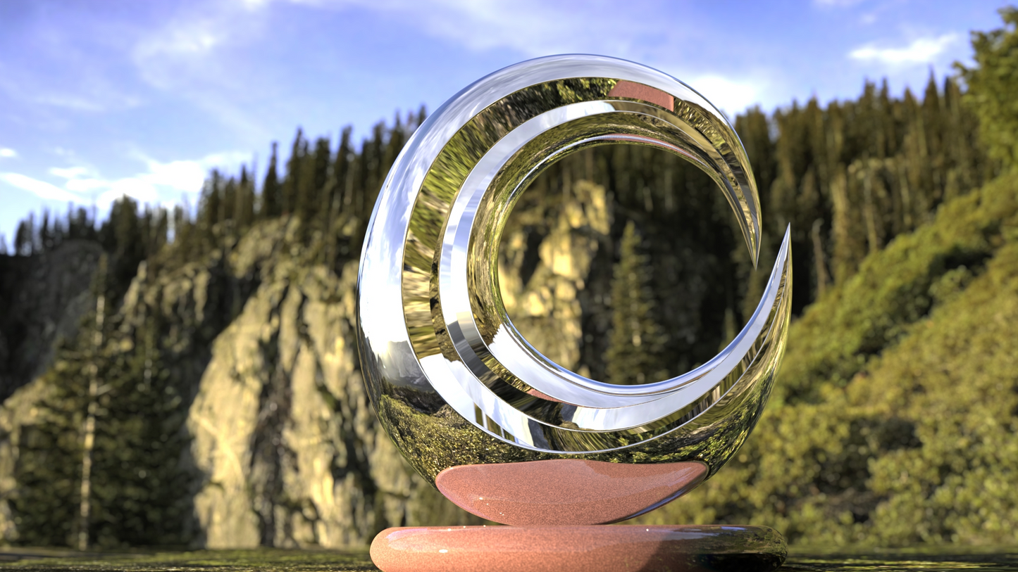 Moon Phase#1 (2009) Stainless Steel Sculpture