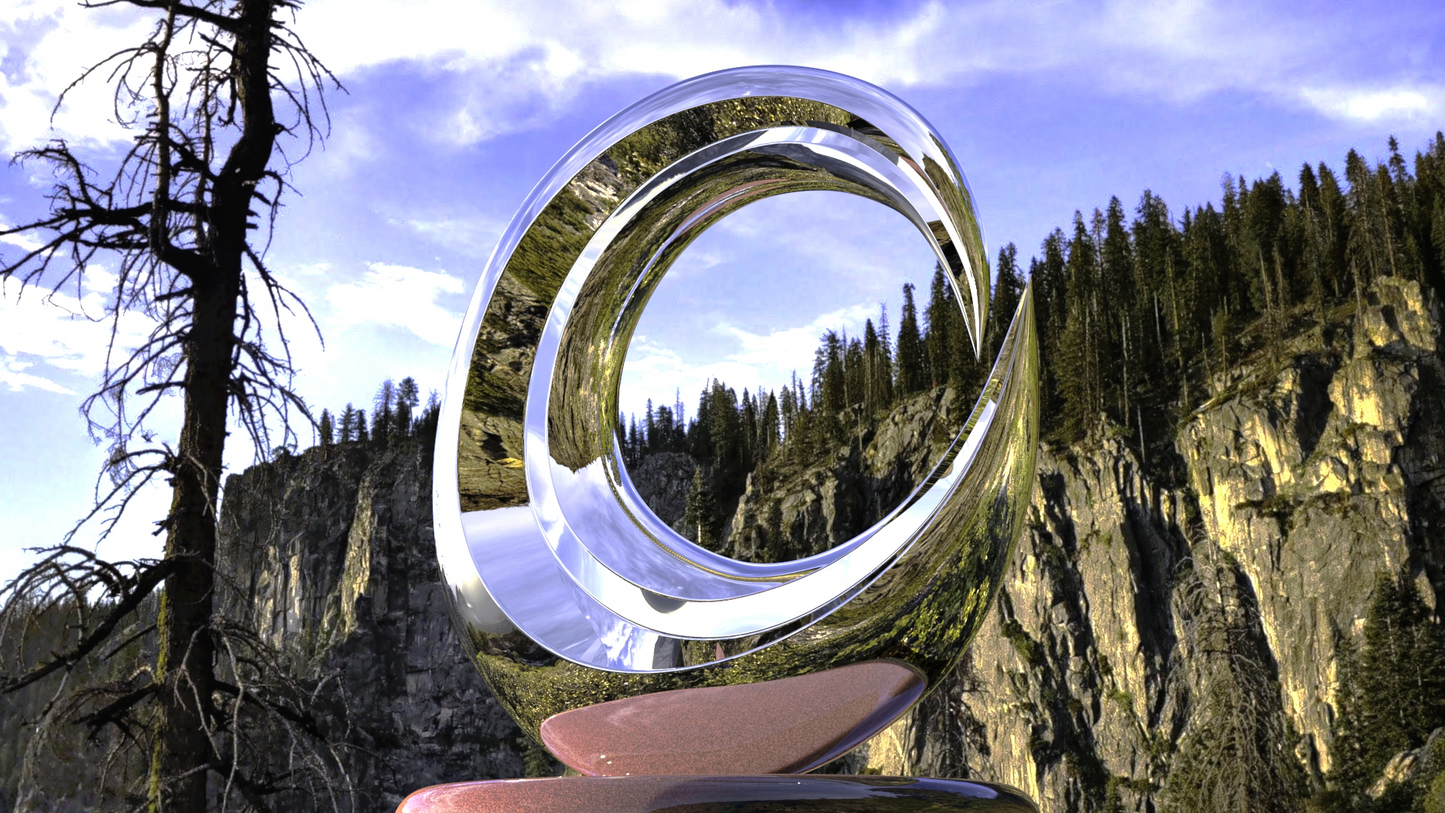 Moon Phase#1 (2009) Stainless Steel Sculpture