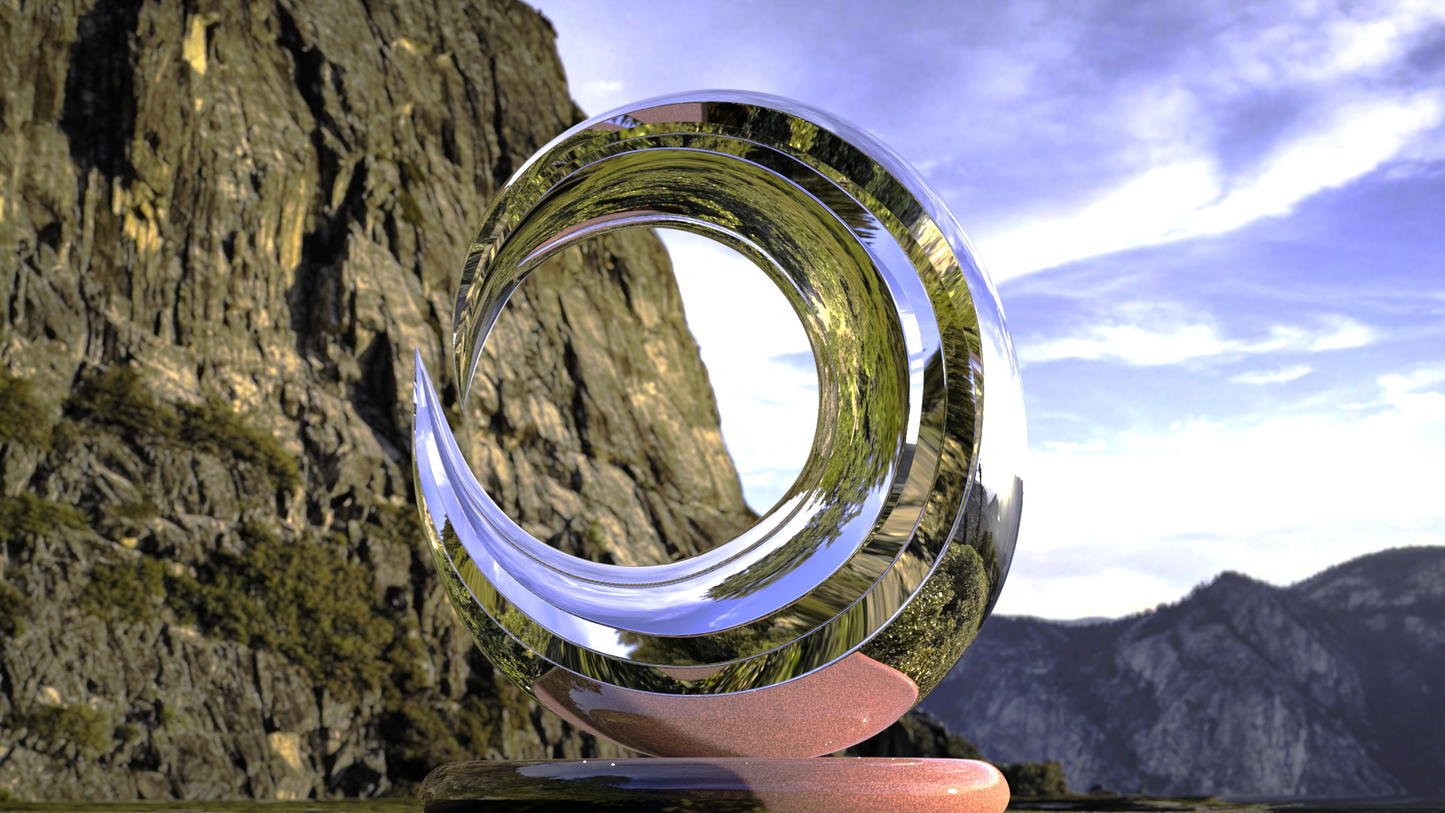 Moon Phase#1 (2009) Stainless Steel Sculpture