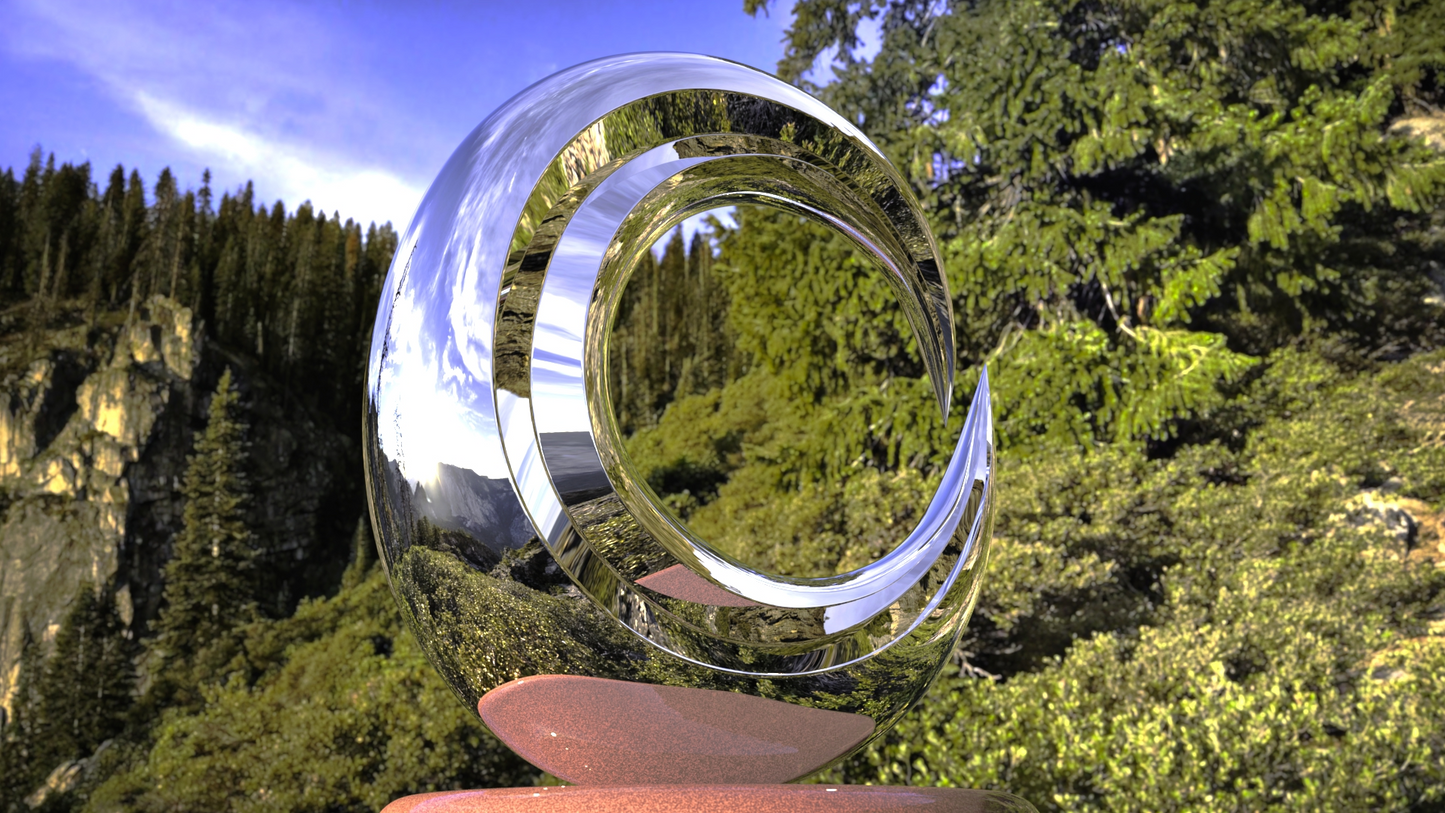 Moon Phase#1 (2009) Stainless Steel Sculpture