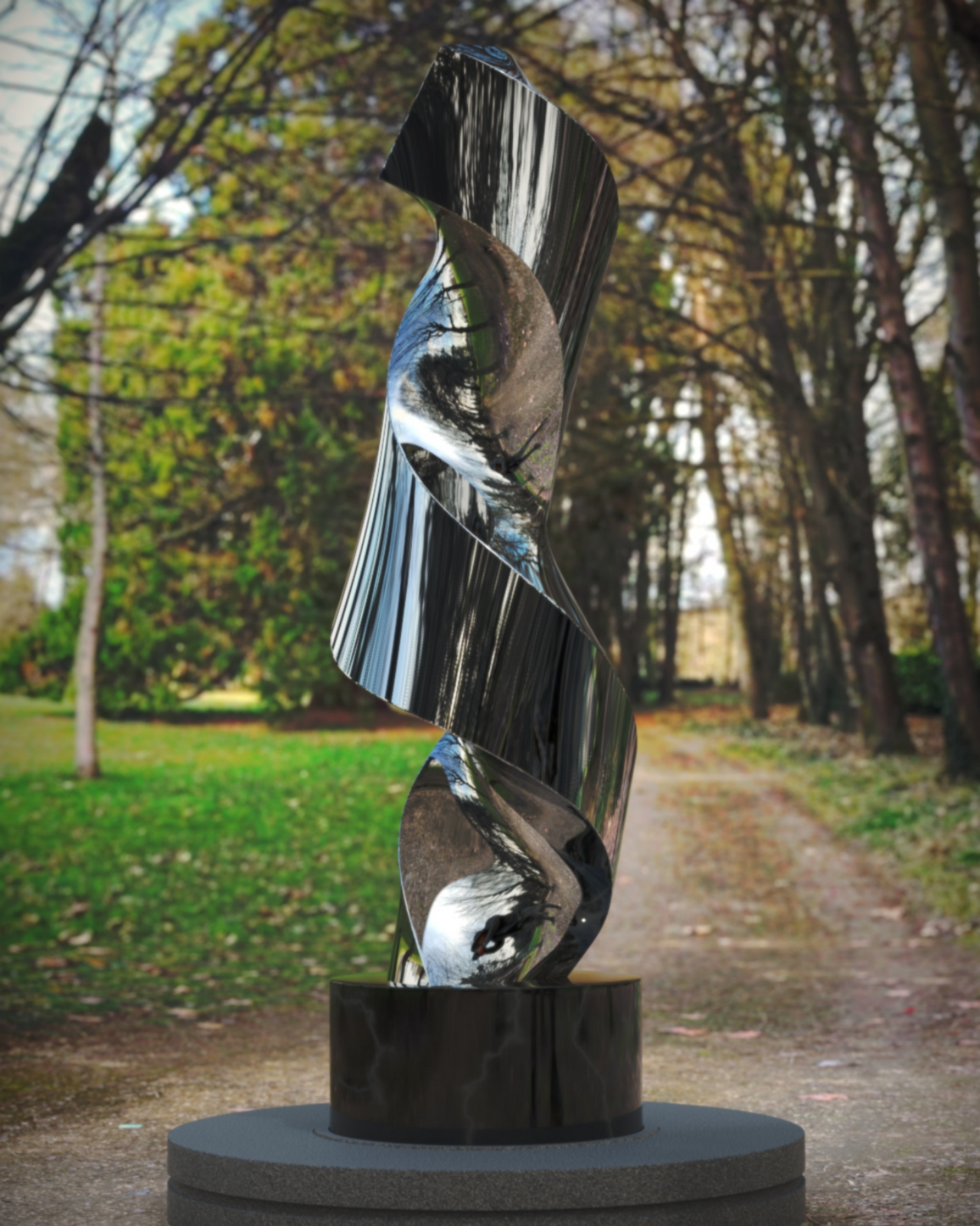 Spiral Nebula#1 (2021) Stainless Steel Sculpture