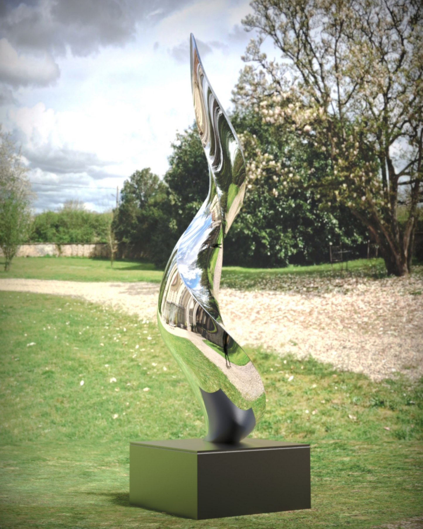 Spiral Nebula#2 (2021) Stainless Steel Sculpture