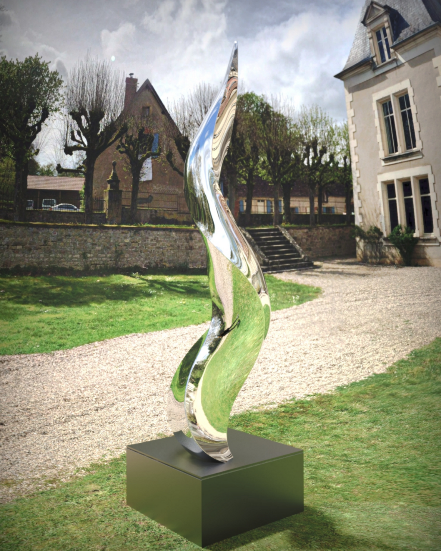 Spiral Nebula#2 (2021) Stainless Steel Sculpture