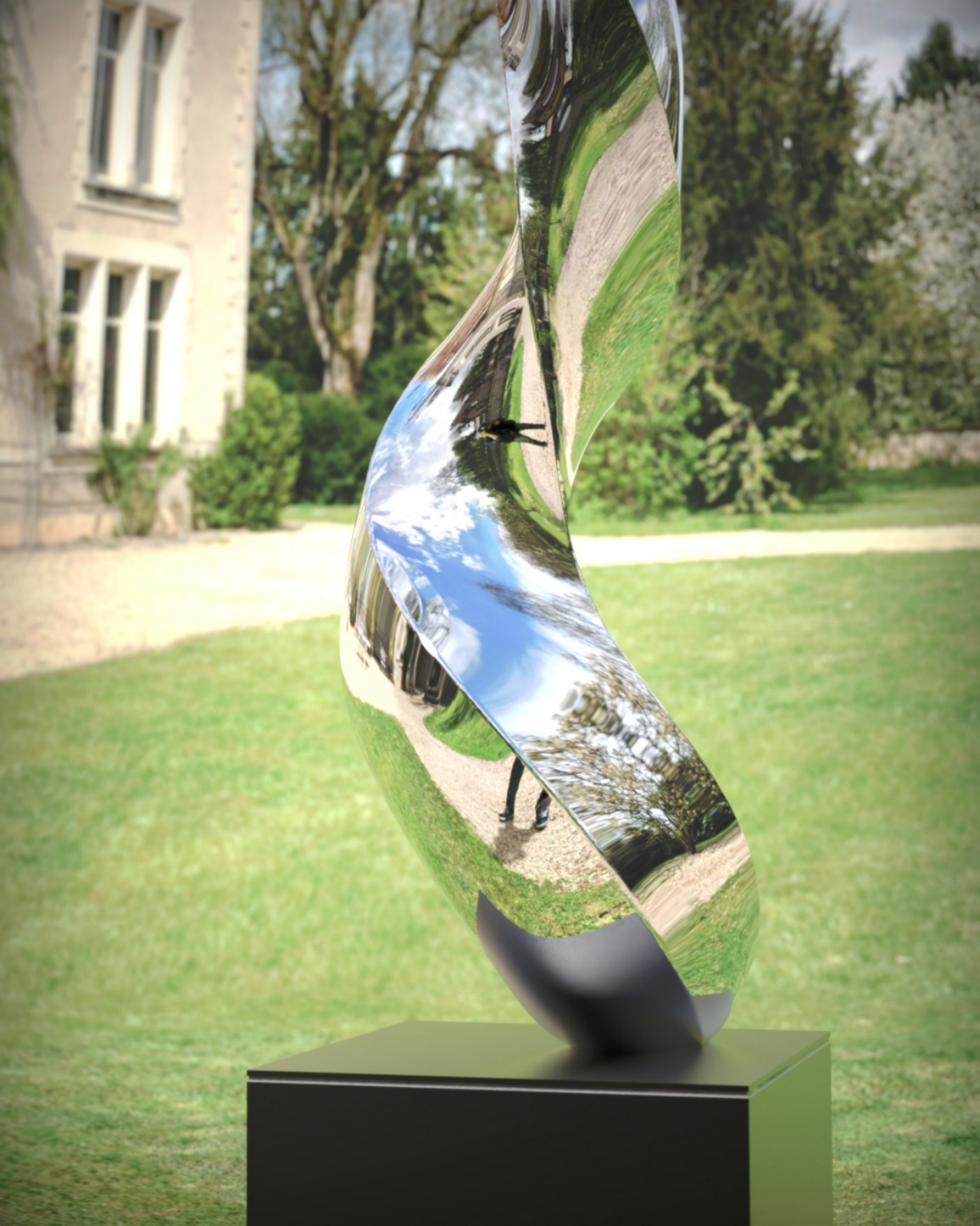 Spiral Nebula#2 (2021) Stainless Steel Sculpture