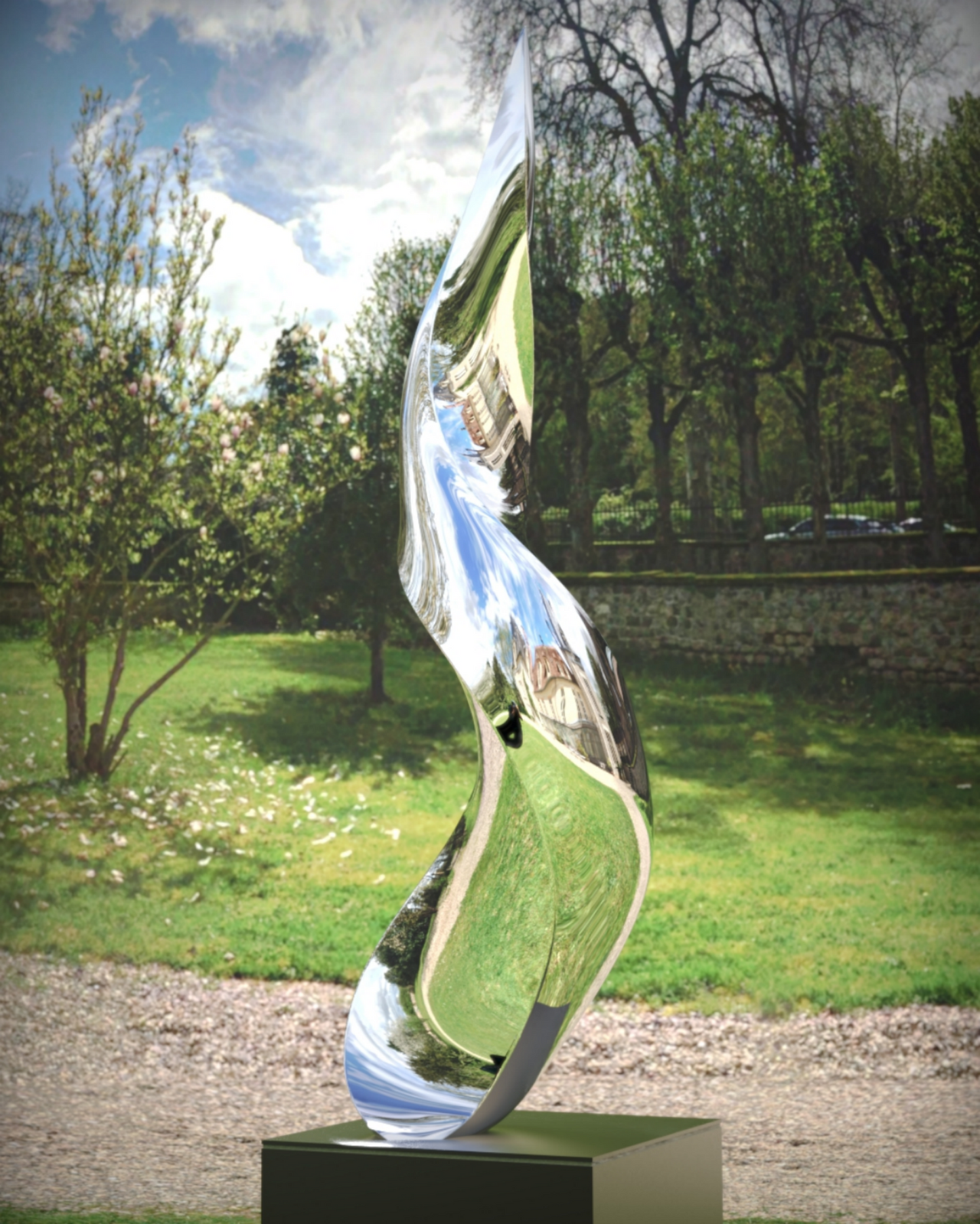 Spiral Nebula#2 (2021) Stainless Steel Sculpture